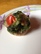 Mushrooms stuffed with spinach souffle, turkey sausage, fontina cheese, tomato and garlic 